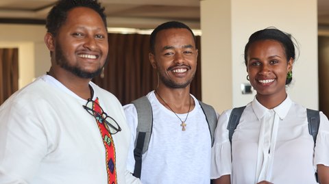 The winners of this year's Merck Bilharzia Storytelling Lab in Ethiopia